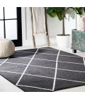 Cole Minimalist Diamond Trellis Black/White 3 ft. x 5 ft. Area Rug