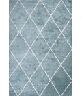 Cole Minimalist Diamond Trellis Light Blue/White 4 ft. x 6 ft. Area Rug