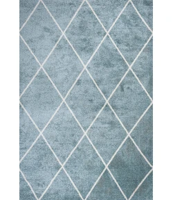 Jonathany Supersoft SEU102C Light Blue/White Area Rug 4 ft. X 6 ft. Rectangle