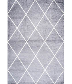 Jonathany Supersoft SEU102F Gray/White Area Rug 3 ft. X 5 ft. Rectangle