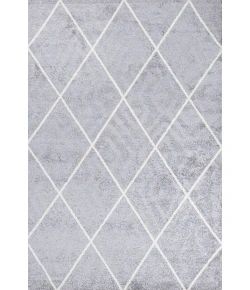 Jonathany Supersoft SEU102G Light Gray/White Area Rug 4 ft. X 6 ft. Rectangle