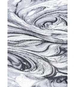 Jonathany Supersoft SEU207A Light Gray/Black Area Rug 5 ft. X 8 ft. Rectangle