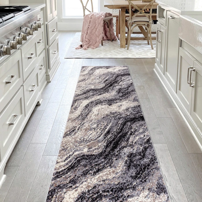 Jonathan Y SUPERSOFT Gray SEU300A 2ft. X 8ft. Rect. Rug