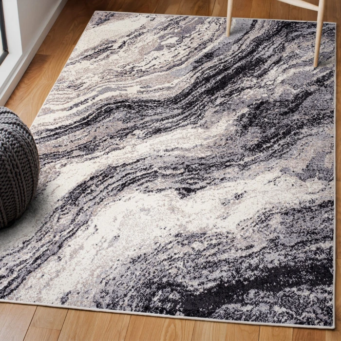Jonathan Y SUPERSOFT Gray SEU300A 4ft. X 6ft. Rect. Rug