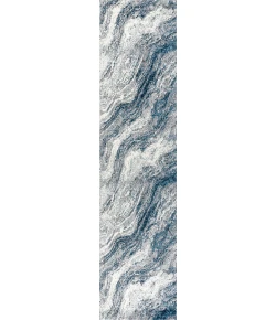 Jonathan Y SUPERSOFT Blue SEU300B 2ft. X 8ft. Rect. Rug