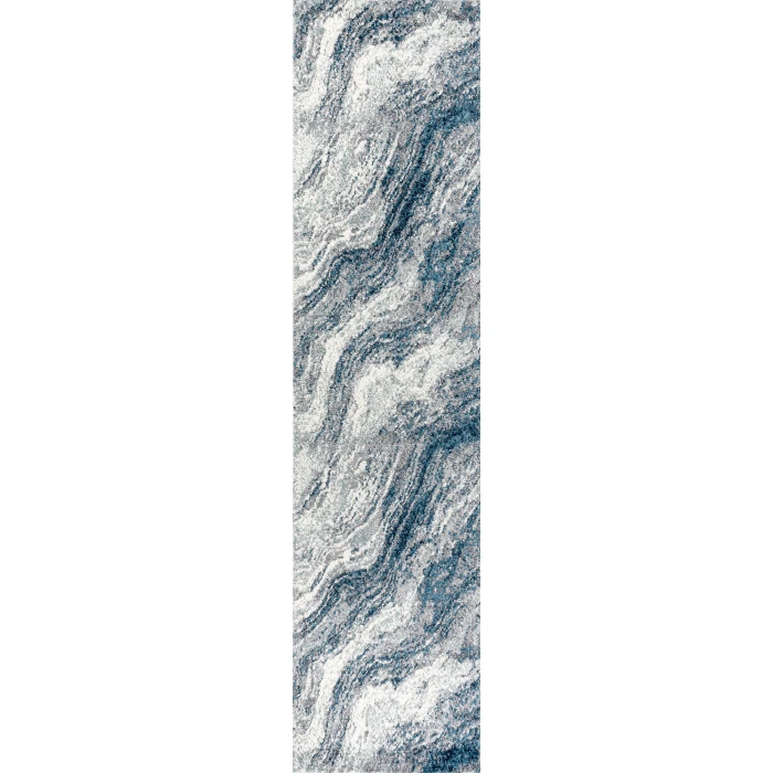 Jonathan Y SUPERSOFT Blue SEU300B 2ft. X 8ft. Rect. Rug