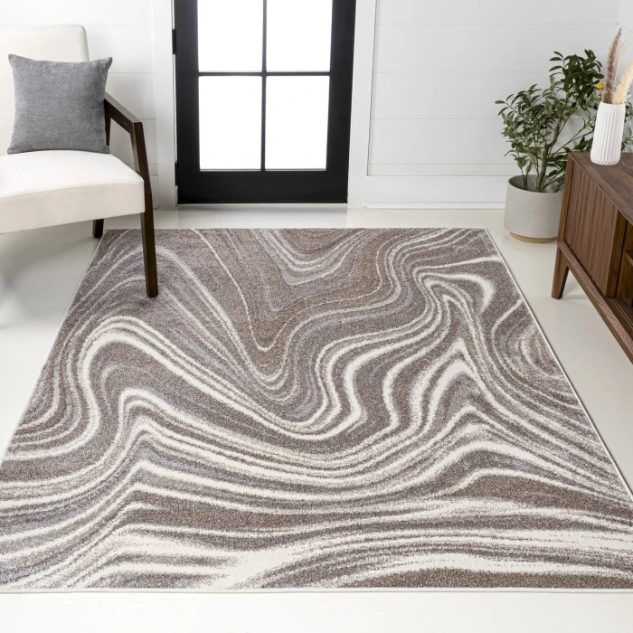 Jonathan Y SUPERSOFT Brown SEU301B 3ft. X 5ft. Rect. Rug