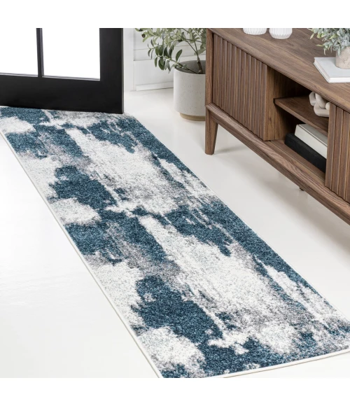 Jonathan Y SUPERSOFT Blue SEU302A 2ft. X 8ft. Rect. Rug