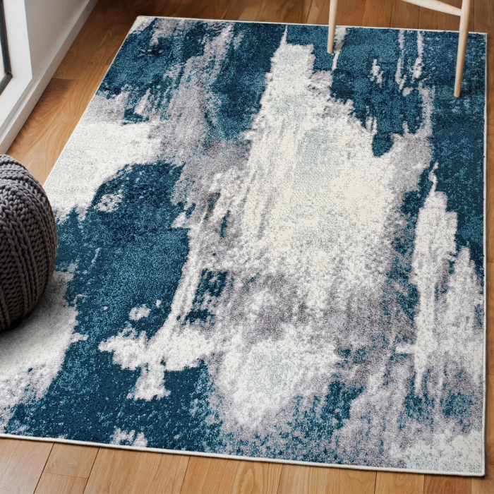 Jonathan Y SUPERSOFT Blue SEU302A 3ft. X 5ft. Rect. Rug