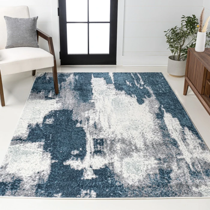Jonathan Y SUPERSOFT Blue SEU302A 3ft. X 5ft. Rect. Rug