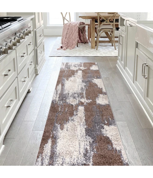 Jonathan Y SUPERSOFT Brown SEU302B 2ft. X 8ft. Rect. Rug