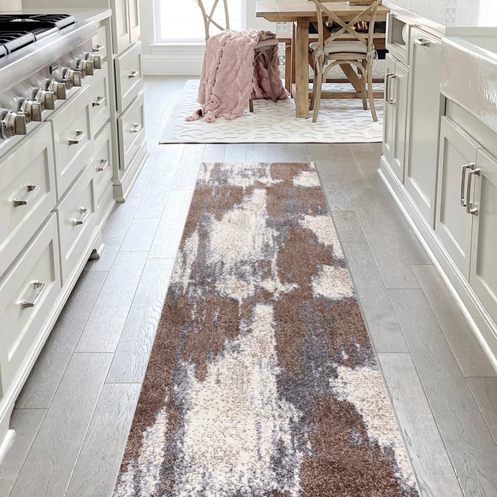 Jonathan Y SUPERSOFT Brown SEU302B 2ft. X 8ft. Rect. Rug