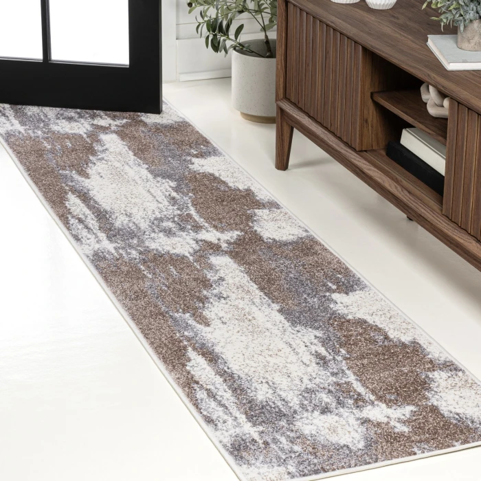 Jonathan Y SUPERSOFT Brown SEU302B 2ft. X 8ft. Rect. Rug