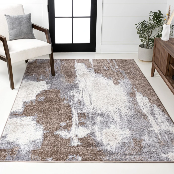 Jonathan Y SUPERSOFT Brown SEU302B 3ft. X 5ft. Rect. Rug