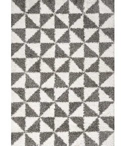 Jonathany London Shag SHG100A Beige/Dark Gray Area Rug 3 ft. X 5 ft. Rectangle