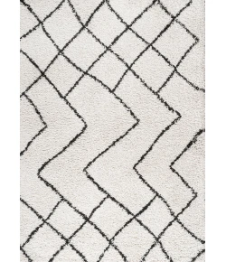 Jonathany London Shag SHG101A Beige/Dark Gray Area Rug 7 ft. 9 in. X 10 ft. Rectangle