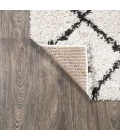 Inca Moroccan Diamond Shag Beige/Dark Gray 8 ft. x 10 ft. Area Rug