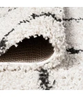 Inca Moroccan Diamond Shag Beige/Dark Gray 8 ft. x 10 ft. Area Rug