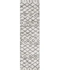 Algaida Moroccan Diamond Shag Beige/Dark Gray 2 ft. x 8 ft. Runner Rug