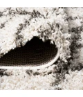 Algaida Moroccan Diamond Shag Beige/Dark Gray 3 ft. x 5 ft. Area Rug