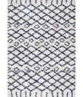 Sineu Moroccan Diamond Shag Beige/Navy 8 ft. x 10 ft. Area Rug