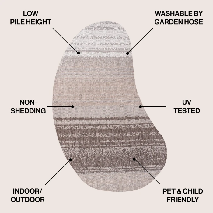 Jonathan Y SHAPES Brown SHP102A 6ft.2in. X 9ft. Specialty Rug
