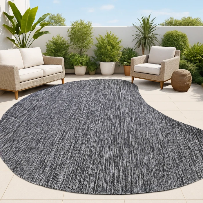 Jonathan Y SHAPES Gray SHP102B 6ft.2in. X 9ft. Specialty Rug