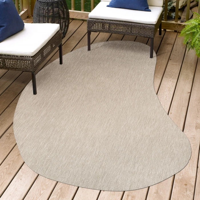 Jonathan Y SHAPES Beige SHP102C 6ft.2in. X 9ft. Specialty Rug