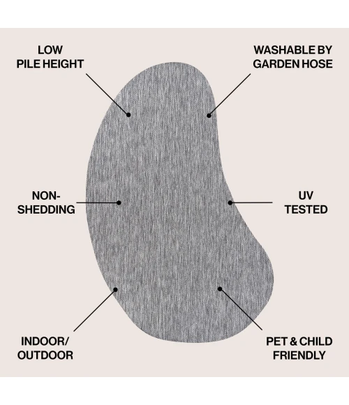 Jonathan Y SHAPES Brown SHP102E 8ft.-8in. X 12ft. Specialty Rug