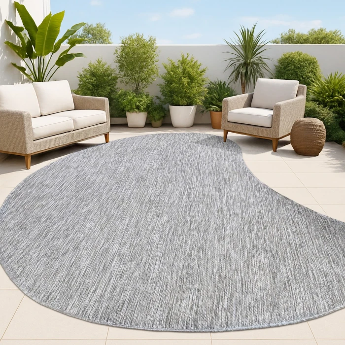 Jonathan Y SHAPES Gray SHP102D 6ft.2in. X 9ft. Specialty Rug