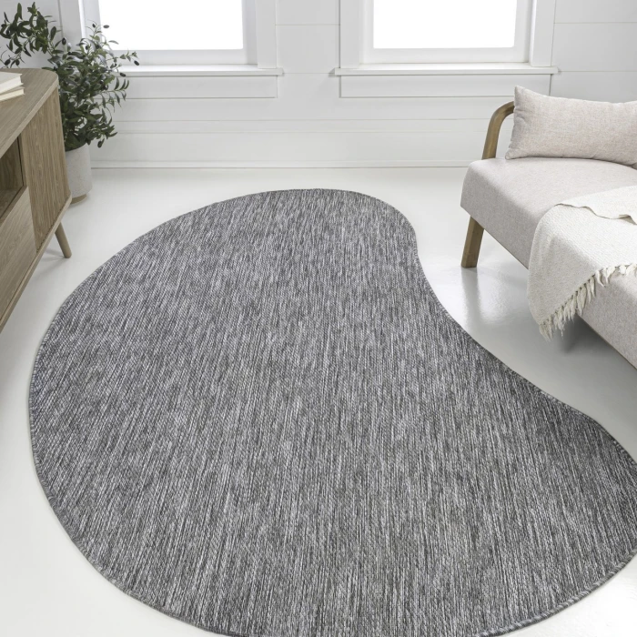 Jonathan Y SHAPES Gray SHP102D 6ft.2in. X 9ft. Specialty Rug