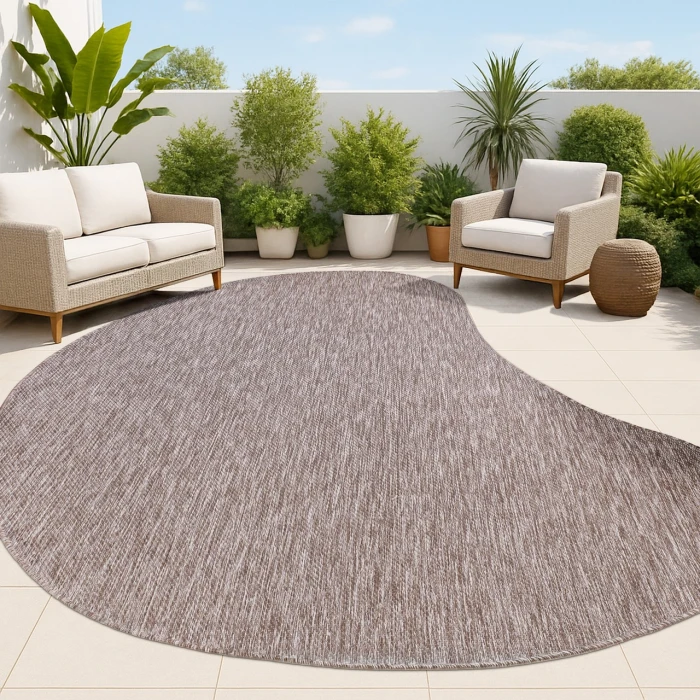 Jonathan Y SHAPES Brown SHP102E 6ft.2in. X 9ft. Specialty Rug