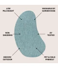 Jonathan Y SHAPES Blue SHP102G 6ft.2in. X 9ft. Specialty Rug