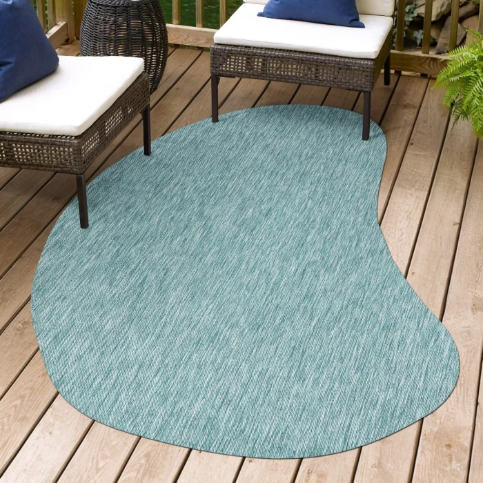 Jonathan Y SHAPES Blue SHP102G 6ft.2in. X 9ft. Specialty Rug