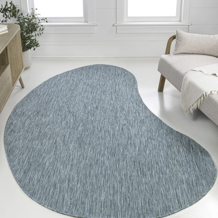 Jonathan Y SHAPES Blue SHP102G 6ft.2in. X 9ft. Specialty Rug