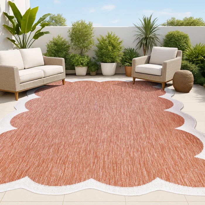 Jonathan Y SHAPES Red SHP103C 5ft.3in. X 7ft.7in. Specialty Rug