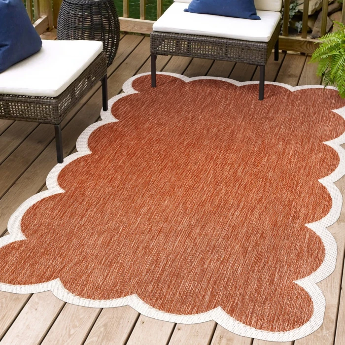 Jonathan Y SHAPES Red SHP103C 5ft.3in. X 7ft.7in. Specialty Rug