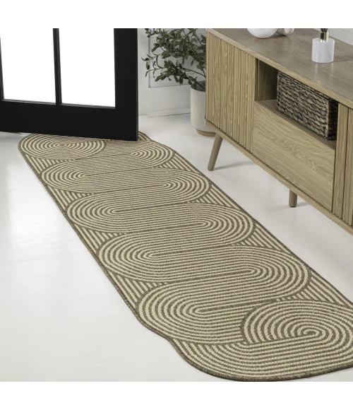 Jonathan Y SHAPES Brown SHP201A 2ft.-2in. X 8ft. Rect. Rug