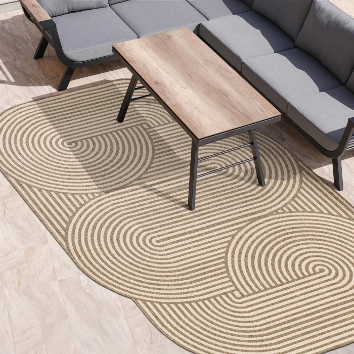 Jonathan Y SHAPES Brown SHP201A 6ft.7in. X 9ft.6in. Specialty Rug