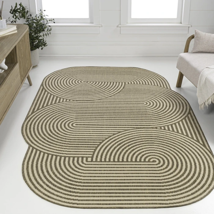 Jonathan Y SHAPES Brown SHP201A 6ft.7in. X 9ft.6in. Specialty Rug