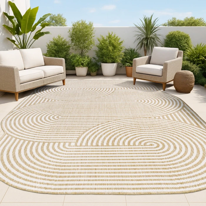 Jonathan Y SHAPES Brown SHP201B 6ft.7in. X 9ft.6in. Specialty Rug