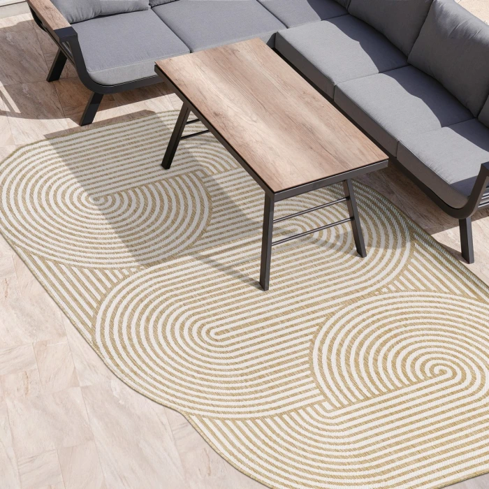 Jonathan Y SHAPES Brown SHP201B 6ft.7in. X 9ft.6in. Specialty Rug