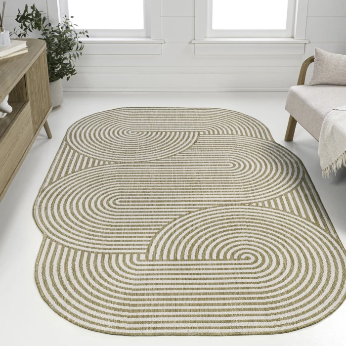 Jonathan Y SHAPES Brown SHP201B 6ft.7in. X 9ft.6in. Specialty Rug