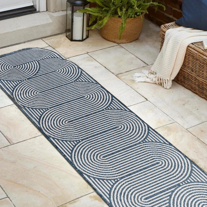Jonathan Y SHAPES Blue SHP201C 2ft.-2in. X 8ft. Rect. Rug