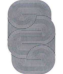 Jonathan Y SHAPES Blue SHP201C 6ft.7in. X 9ft.6in. Specialty Rug