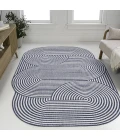 Jonathan Y SHAPES Blue SHP201C 6ft.7in. X 9ft.6in. Specialty Rug