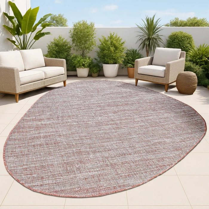 Jonathan Y SHAPES Red SHP202C 6ft.7in. X 9ft.6in. Specialty Rug