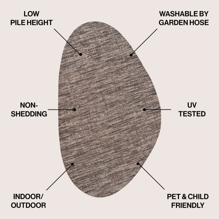 Jonathan Y SHAPES Brown SHP202E 3ft.-11in. X 6ft. Specialty Rug