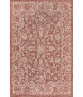 Tela Bohemian Textured Weave Floral Red/Taupe 4 ft. x 6 ft. Indoor/Outdoor Area Rug