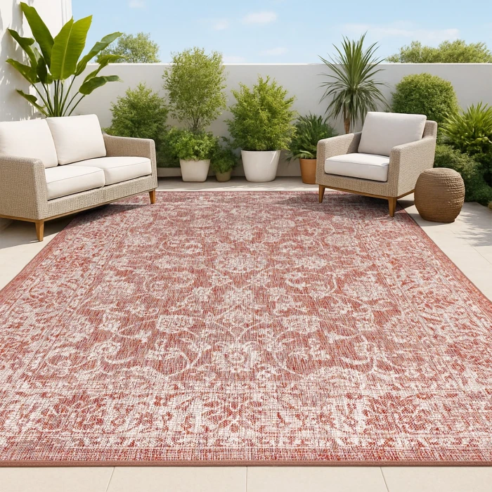 Jonathan Y SANTA MONICA Red SMB100A 6ft. X 9ft. Rect. Rug